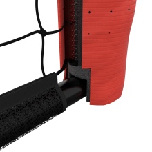 Hudora Bramka piłkarska Pro Tect 120 Advanced (wysokiej jakości, trwała, łatwy montaż) czarna - 120x80x48cm